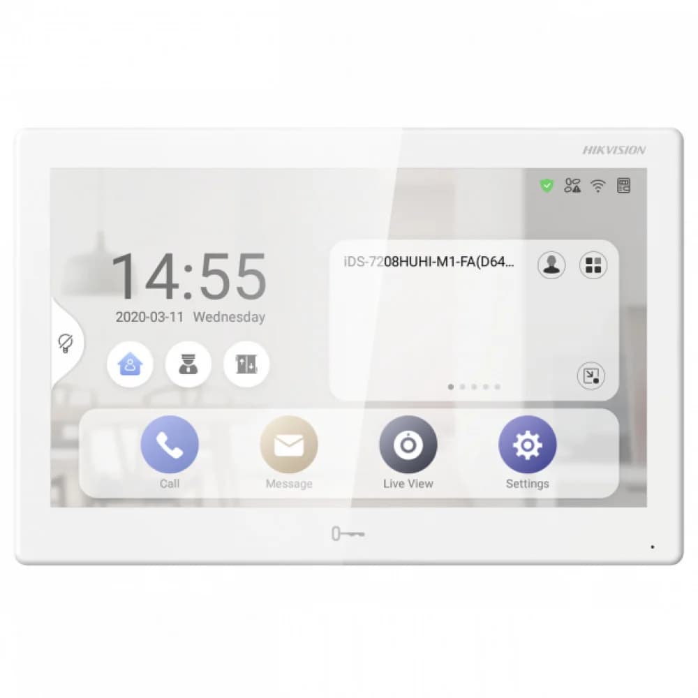 Видеодомофон Hikvision DS-KH9510-WTE1(B) белый