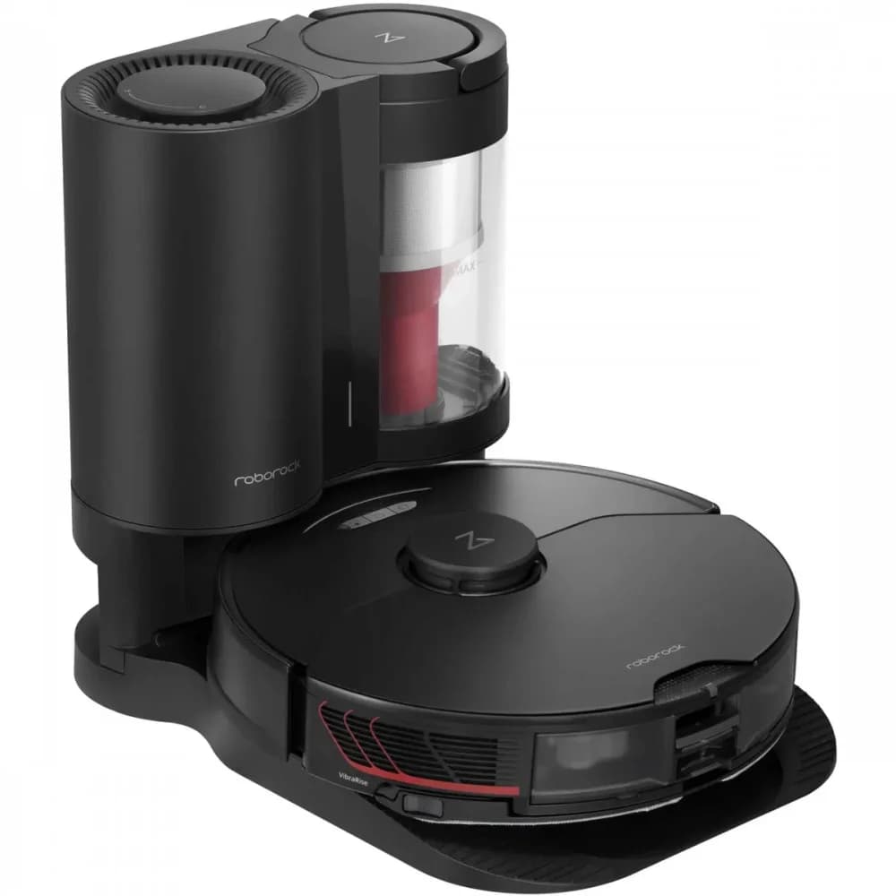 Робот-пылесос Roborock S7 MaxV Plus S270RR + док-станция AED02HRR, 0.4/0.2л, 5200mAh, Black