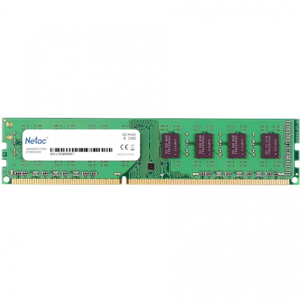 Память DDR3 8GB 1600MHz Netac NTBSD3P16SP-08 Basic RTL PC3-12800 CL11 DIMM 240-pin 1.5В dual rank Ret