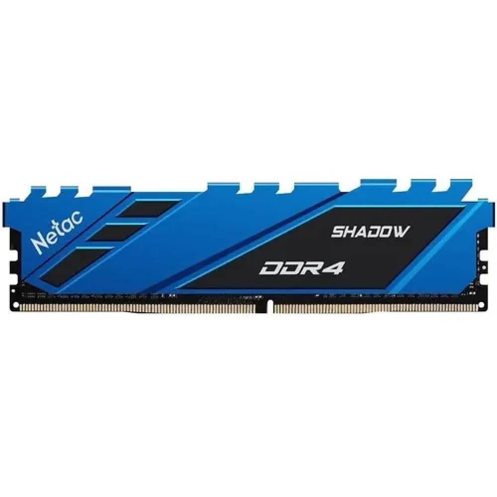 DDR 4 DIMM 8Gb PC28800, 3600Mhz, Netac Shadow NTSDD4P36SP-08B C18 Blue, с радиатором