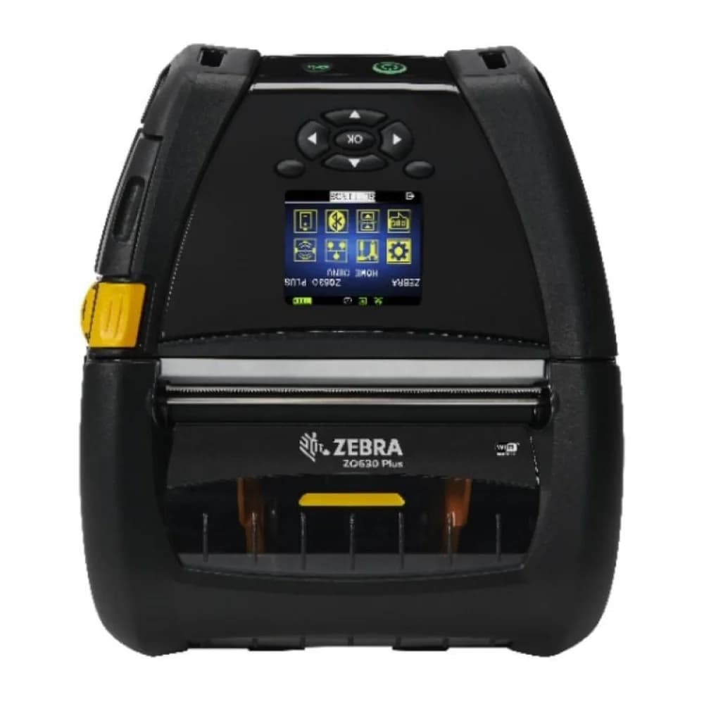 RFID-принтер ZQ630 Plus English fonts,Dual 802.11AC / BT4.x, Linered platen, 0.75" core, Group E, Shoulder strap, Belt clip