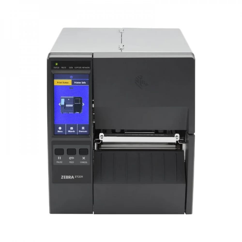 Принтер этикеток ZT231/термотрансфер/203 dpi/USB/RS232/Ethernet/BTLE/USB Host/EZPL/диспансер с намотчиком подложки