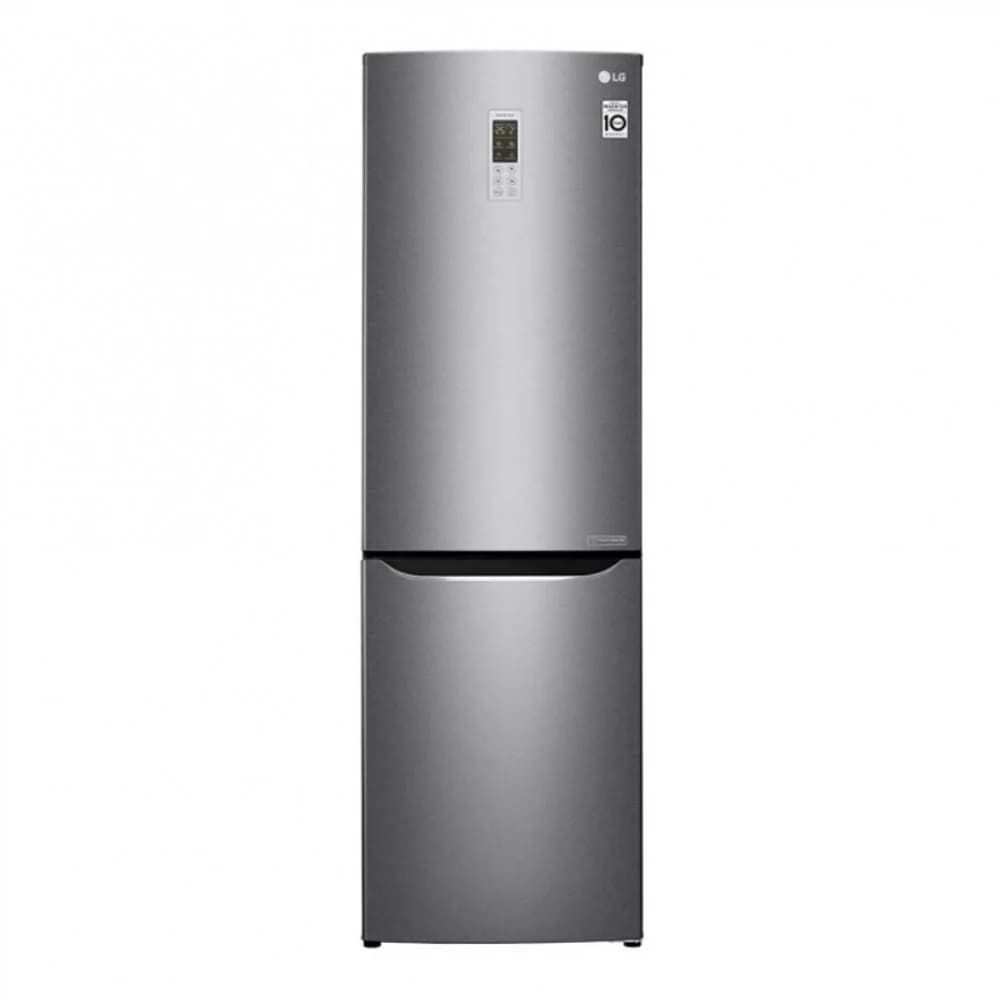 Холодильник LG Electronics/ 190.7x59,5x65.5, холодильная камера 230 л, морозильная камера 79 л, No Frost, нижняя морозильная камера, цвет: графитовый