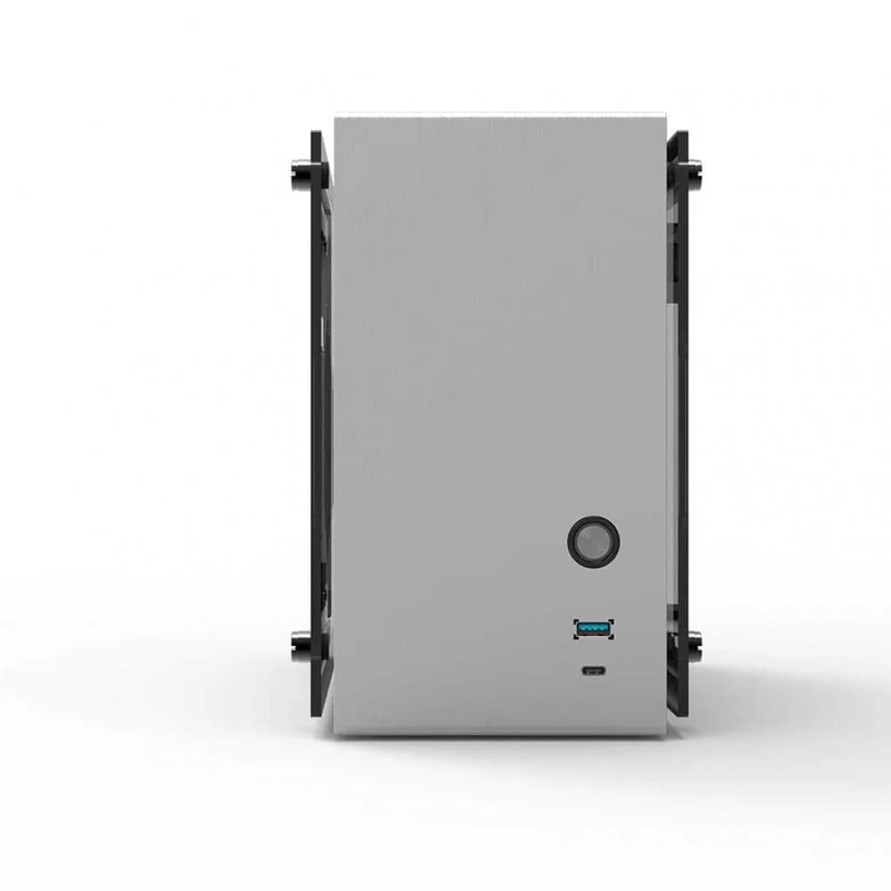 ZALMAN M2 MINI, MITX, ALUMINIUM, SILVER, WINDOWx2, RISER CARD, 2x3.5", 3x2.5", 1xUSB3.0, 1xUSB3.1 TYPE-C, TOP 1x80mm