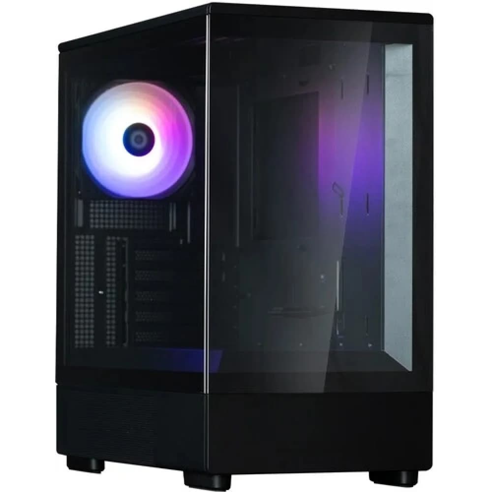 Корпус Zalman P10 Black Mini Tower (Micro ATX/mini-ITX, без БП, Steel, Plastic , Tempered Glass, 1x120mm ARGB)