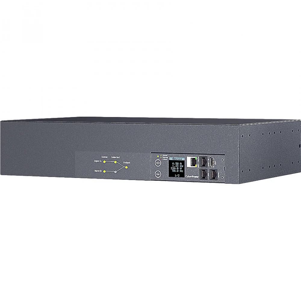 Блок распределения питания/ ATS CyberPower PDU44302 2U type, 32Amp, plug IEC 309 32A, (16) IEC 320 C13 (2) IEC 320 C19