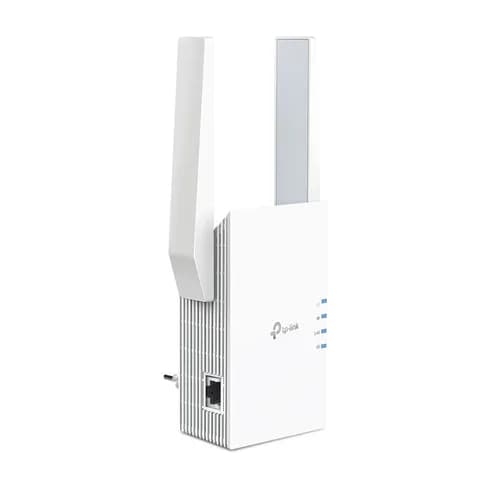 AX3000 Wi-Fi 6 Range ExtenderSPEED: 574 Mbps at 2.4 GHz + 2402 Mbps at 5 GHzSPEC: 2 × External Antennas, 1 × Gigabit Port, Qualcomm 1.0GHz Dual-Core CPU, 1024 QAM, HE160, Wall PluggedFEATURE: Tether
