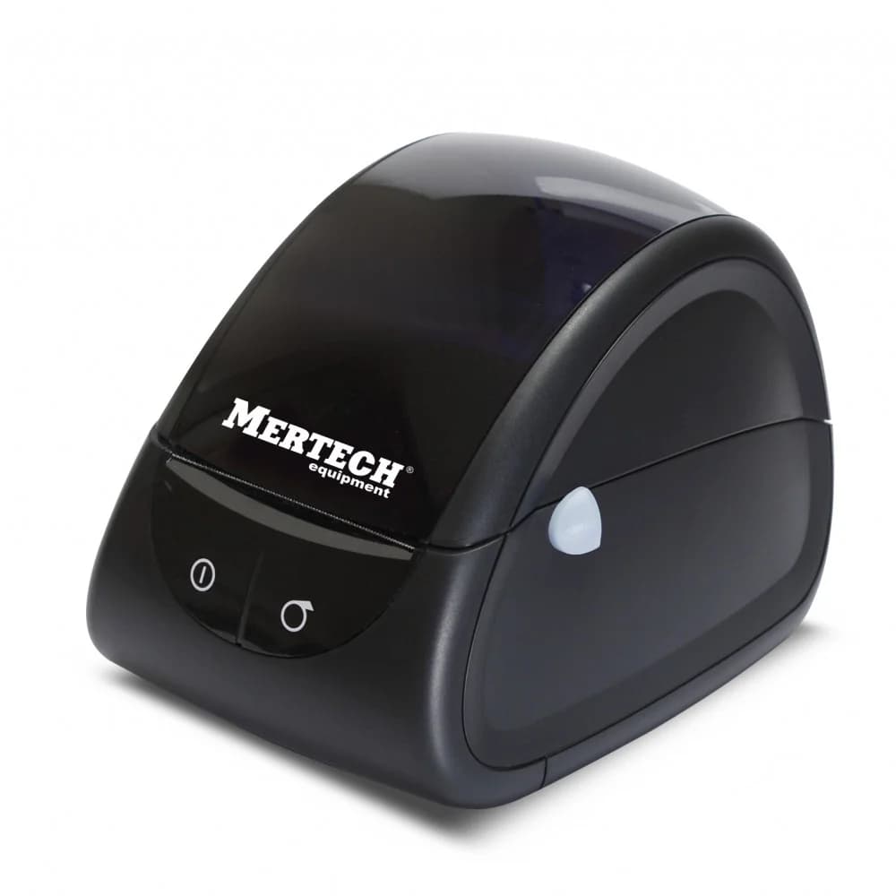 Термопринтер самоклеящихся этикеток MERTECH LP80 EVA RS232-USB Black Ширина печати: до 80 мм Разрешение печати: 203 DPI Скорость печати: 100 мм/сек Интерфейсы: RS232 и USB Цвет: Черный