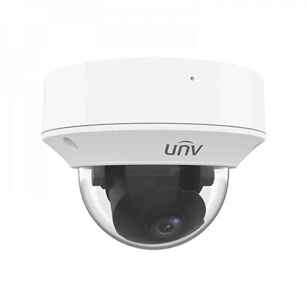 Камера Uniview Видеокамера IP купольная антивандальная, 1/2.8" 2 Мп КМОП @ 30 к/с, ИК-подсветка до 40м., LightHunter 0.0005 Лк @F1.2, объектив 2.7-13.5 мм моторизованный с автофокусировкой, WDR, 2D/