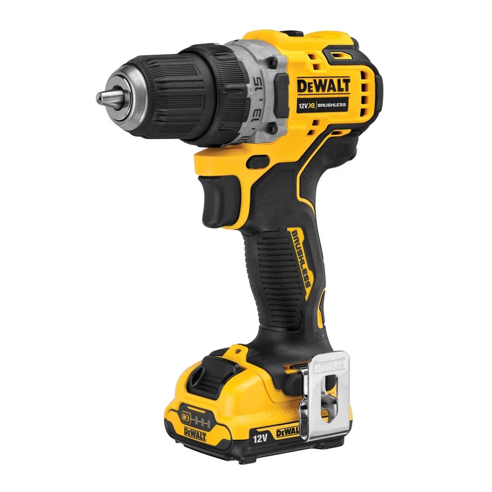Дрель-шуруповерт DeWALT DCD701D2-QW, 12В, 250 Вт, 2 скорости, LED подсветка
