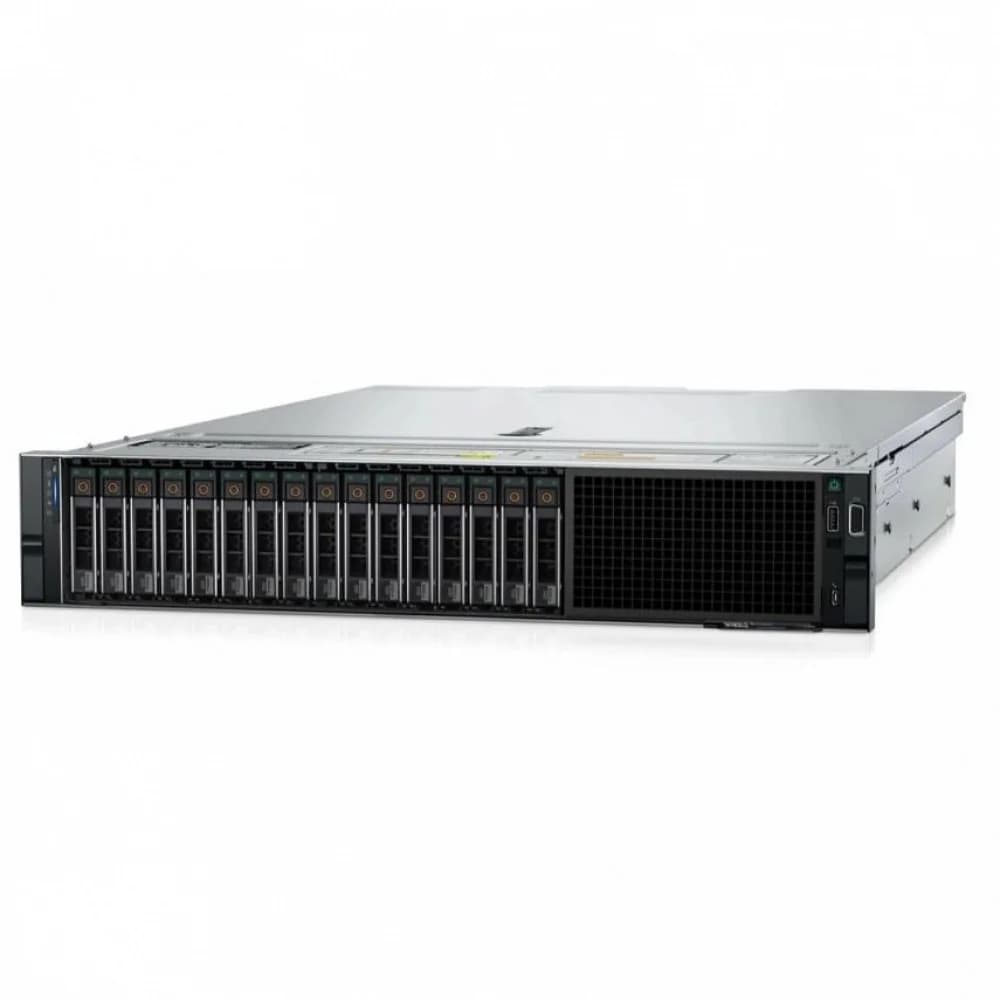 Сервер Dell Power Edge R750xs, 1 x Xeon Silver 4314 2.4 GHZ, 1 x 16 Gb DDR4-2666 RDimm 3200 MT/s Dual Rank, 1 x 2.4 Tb 10k rpm SAS drive, Perc H755 SAS RAID contoller, 2 Port 1GB onboard Broadcom 57