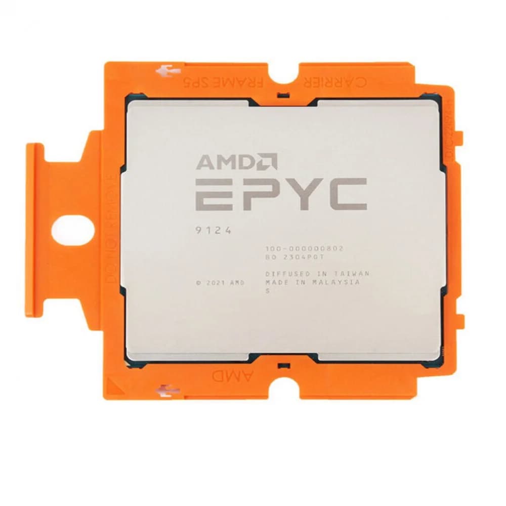 EPYC 9124 16 Cores, 32 Threads, 3.0/3.6GHz, 64MB, DDR5-4800, 2S, 200/240W OEM