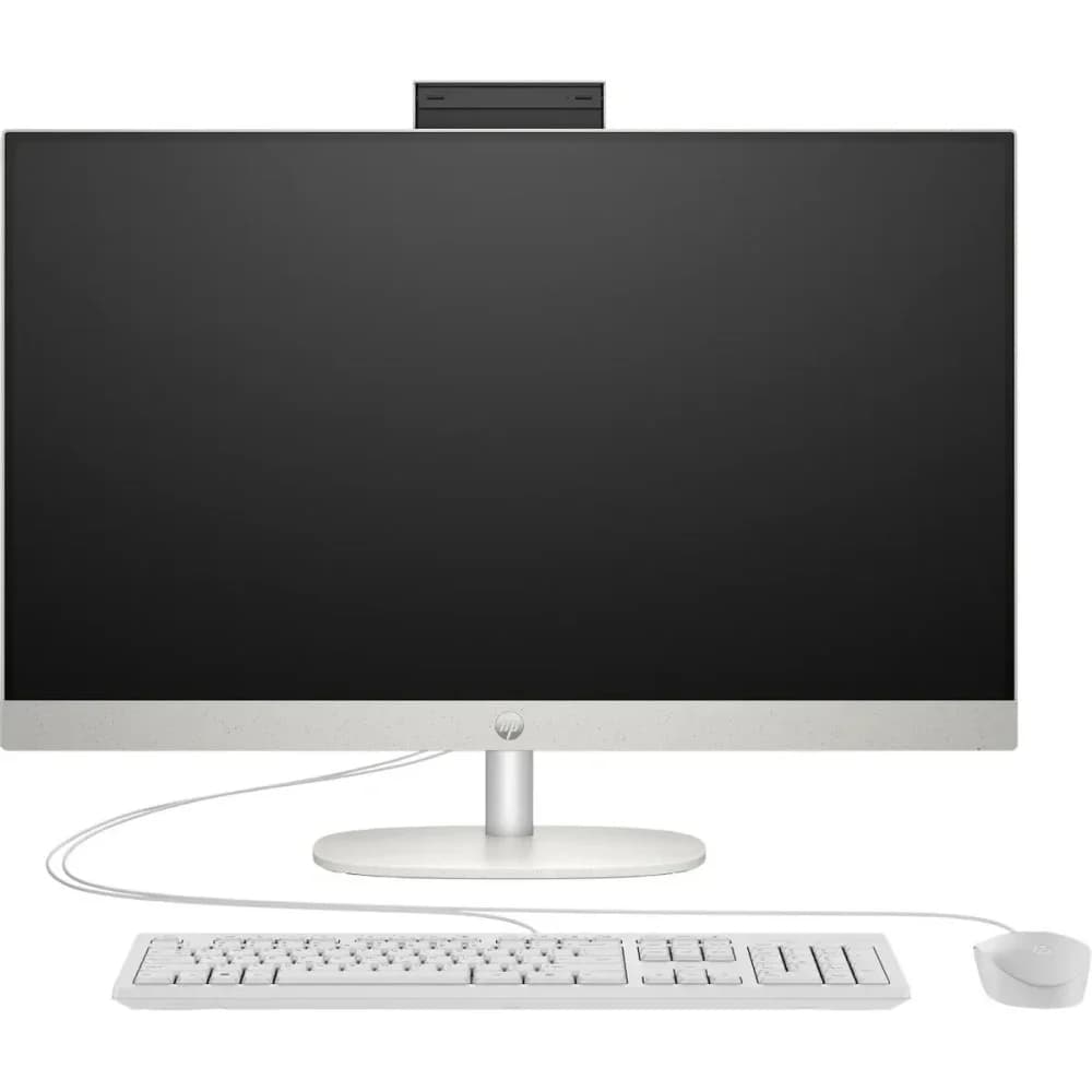 Моноблок HP 24-cr0077ci 23.8" Full HD i7 1355U (1.7) 16Gb SSD512Gb Iris Xe без ОС GbitEth WiFi BT 90W клавиатура мышь Cam белый 1920x1080