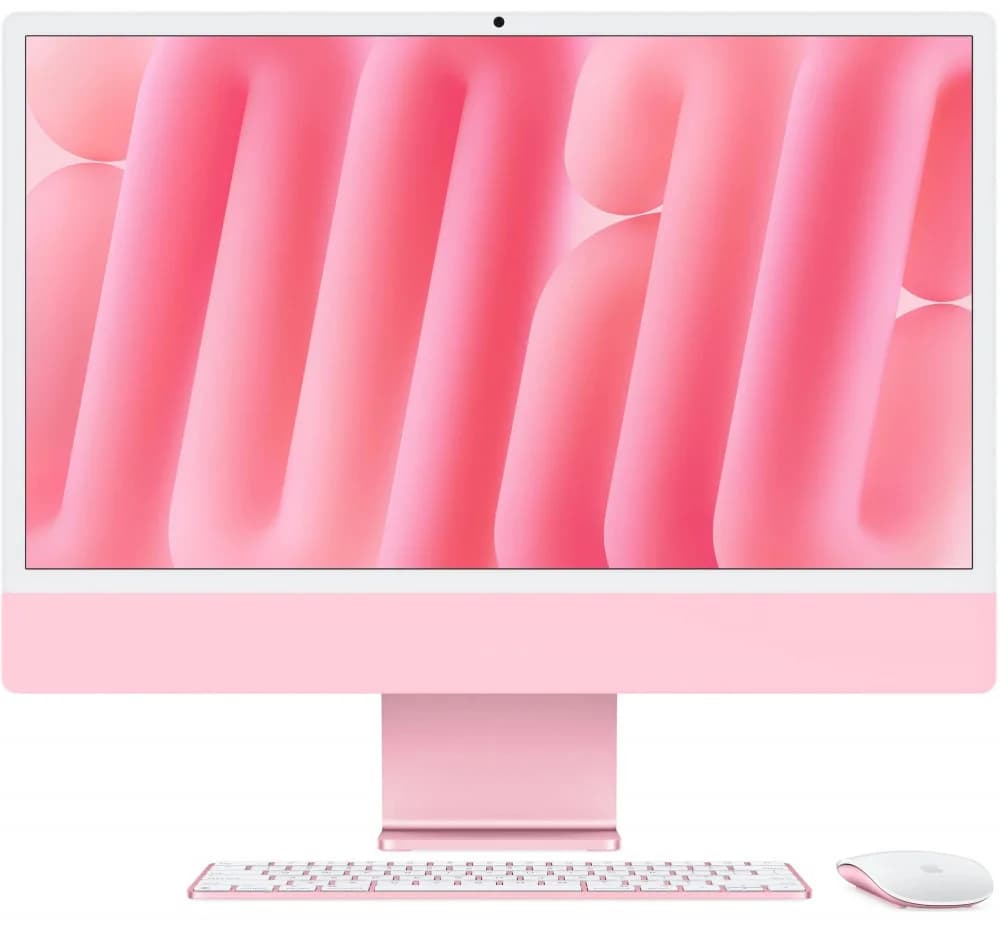 Моноблок мультимедийный APPLE iMac 24 2024 (MWUG3)/23.5/Apple M4 8-Core/16/256/8-Core/MacOS/Pink