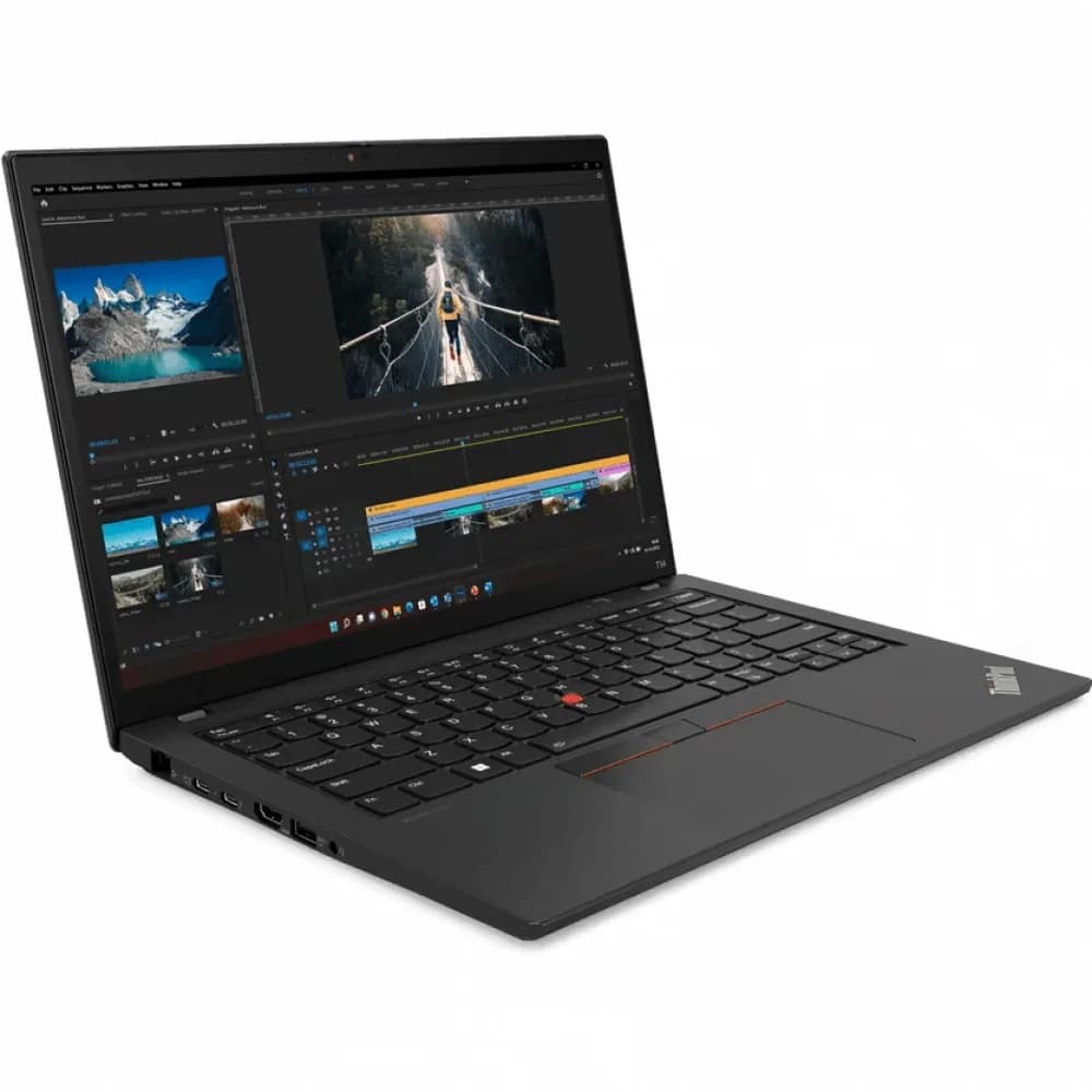 Ноутбук Lenovo ThinkPad T14 G4 Core i5 1335U 16Gb SSD1Tb Intel UHD Graphics 14" IPS WUXGA (1920x1200) Windows 11 Pro 64 black WiFi BT Cam (21HESGC100)