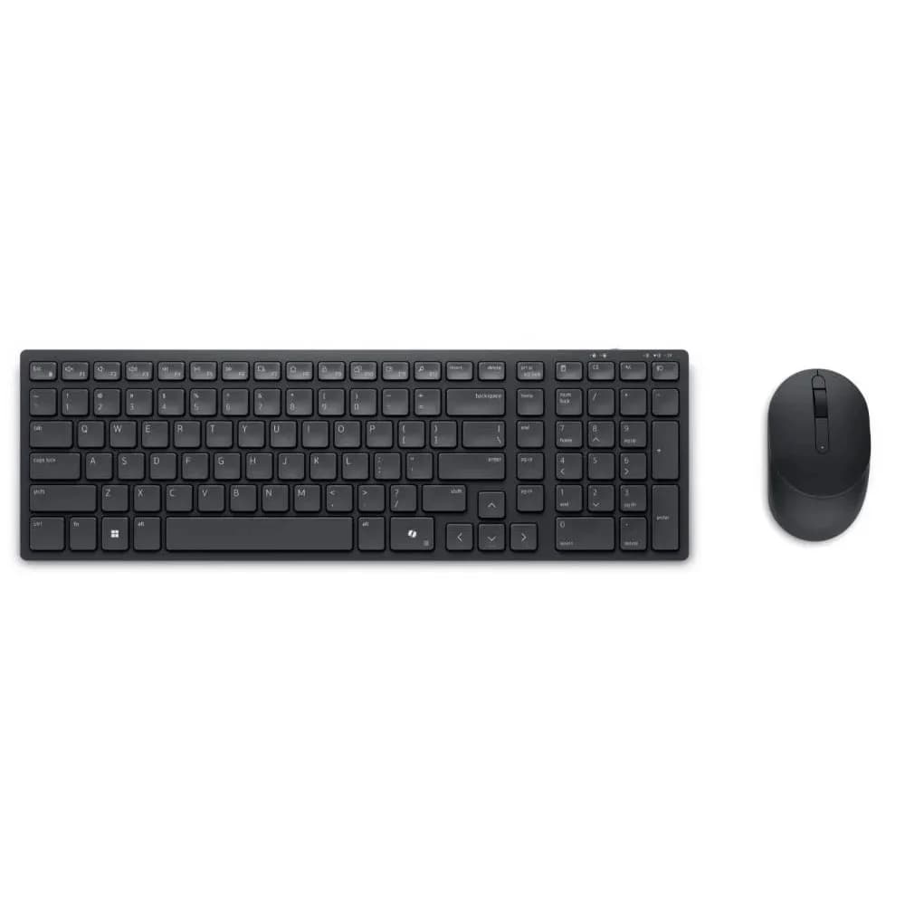 Клавиатура и манипулятор Dell/Silent Keyboard and Mouse - KM555 - Russian (QWERTY) Wireless USB
