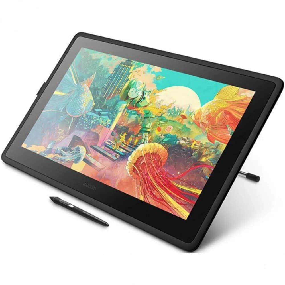 Графический планшет, Wacom, Cintiq 22 (DTK-2260K0A), Разрешение 1920*1080, Размер рабочей области 476*268 мм, USB, HDMI, Размер 570*359*40 мм, Чёрный