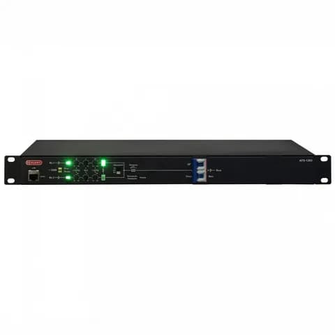Автомат ввода резерва ELEMY ATS, 1U, 220B, 16A, Индикация: LED, Мониторинг: WEB, SNMP, Modbus-TCP Дискретные выходы, Вход (2) C20, Выход (1) C19 (6) C13