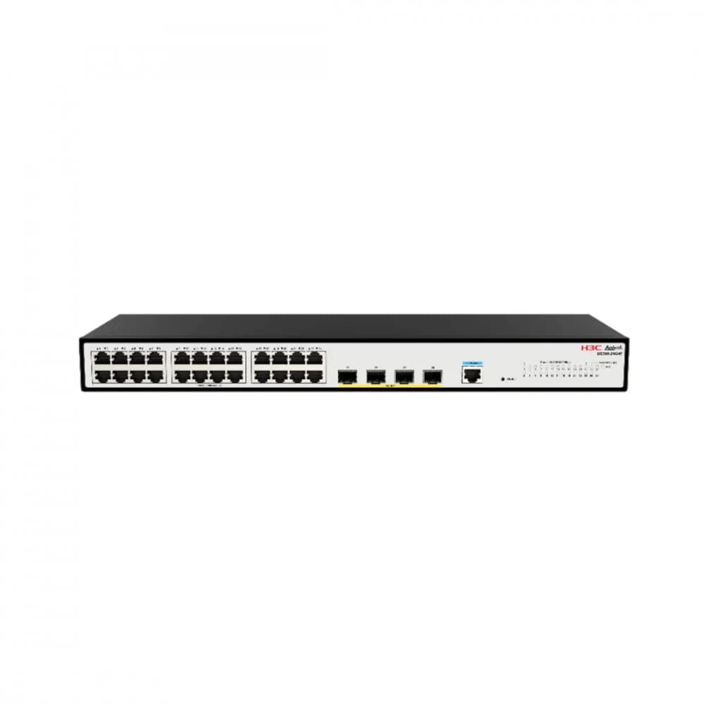 Коммутатор, H3C, Aolynk US300-24G4F, Управляемый L2, 24 порта 10/100/1000Base-T, 4 порта SFP 1000Base-X, Стоечный