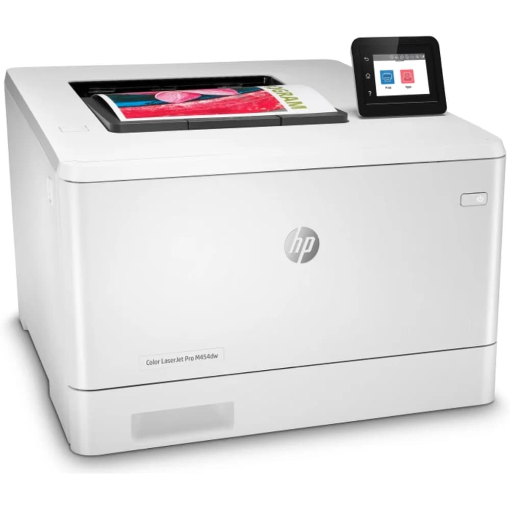 HP Color LaserJet Pro M454dw Printer (A4,600x600dpi,27(27)ppm,ImageREt3600,512Mb,Duplex, 2trays 50+250,USB 2.0/GigEth/WiFi/Bluetooth/Easy-access USB port,AirPrint, PS3, 1y warr, 4Ctgs1200pages in bo