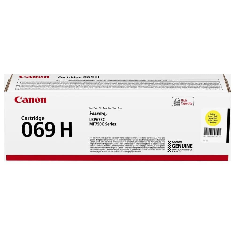 Картридж лазерный Canon 069HY 5095C002/004 желтый (6000стр.) для Canon MF752Cdw