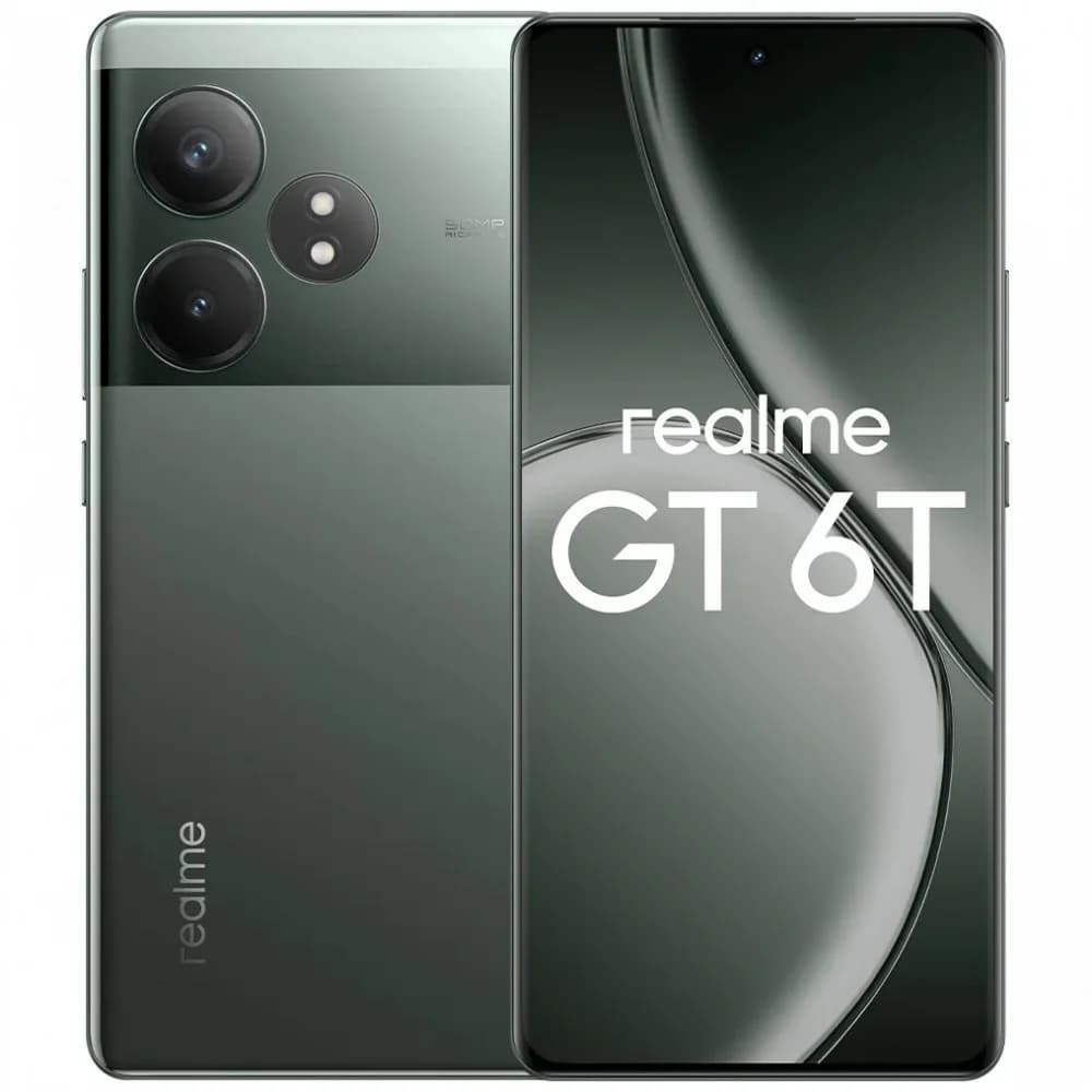 СМАРТФОН REALME RMX3853 (GT 6T) 12 + 256 ГБ (EUCIS) ЦВЕТ:ЗЕЛЕНЫЙ ТУМАН
