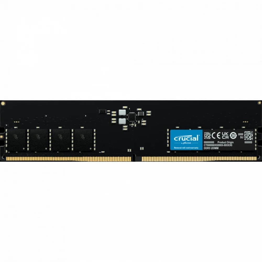 Оперативная память 16GB DDR5 4800 MHz Crucial PC5-38400 Unbuffered NON-ECC 1.1V CT16G48C40U5