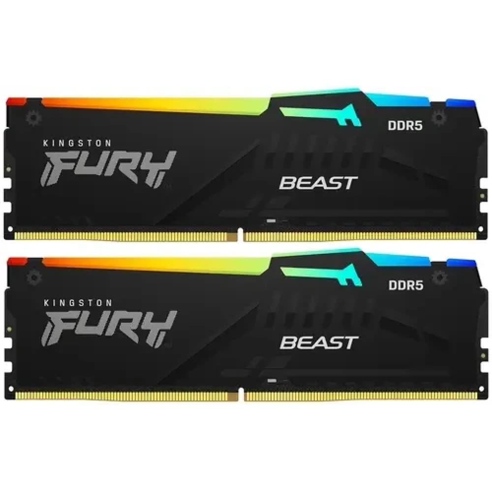 Память DDR5 2x32GB 5600MHz Kingston KF556C40BB2AK2-64 Fury Beast RTL PC5-44800 CL40 DIMM 288-pin 1.25В dual rank Ret
