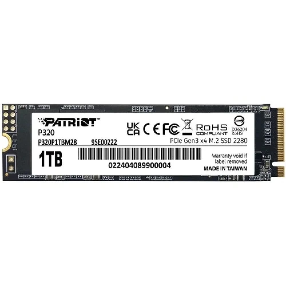 SSD M.2 PCIe 1 TB Patriot P320, P320P1TBM28, PCIe Gen3 x4