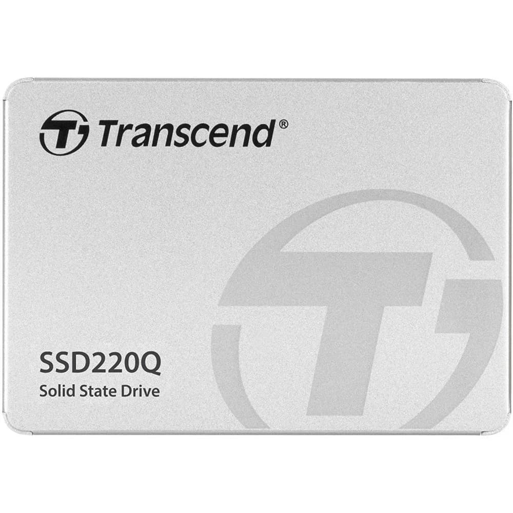 Transcend SSD SSD220Q, 1000GB, 2.5" 7mm, SATA3, QLC, R/W 550/500MB/s, IOPs 57 000/79 000, TBW 200, DWPD 0.19 (3 года) Transcend SATA III 6 Гбит/с SSD220Q использует новейшую технологию QLC NAND, кот