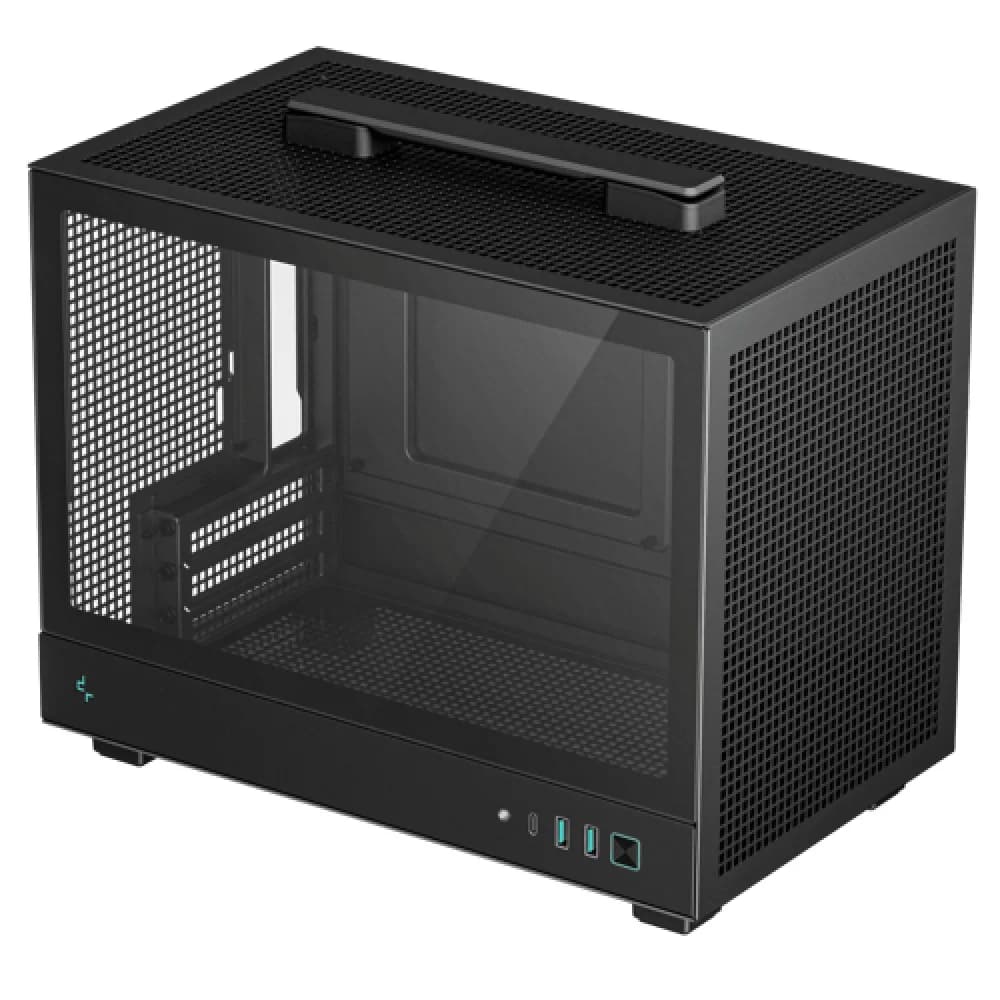 Корпус Deepcool CH160 черный без БП miniITX 7x120mm 2x140mm 1xUSB3.0 audio bott PSU