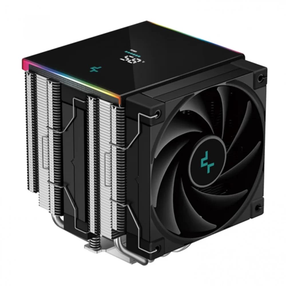 Кулер для процессора, Deepcool, AK620 DIGITAL SE R-AK620-BKADMN-GJD, Intel 1851/1700/1200/115х и AMD AM5/AM4, 260W, 2*120мм, 500-1850±10%/об/м, 68.99 CFM, 28 dB(A), 4pin, 129х138х161мм, Черный