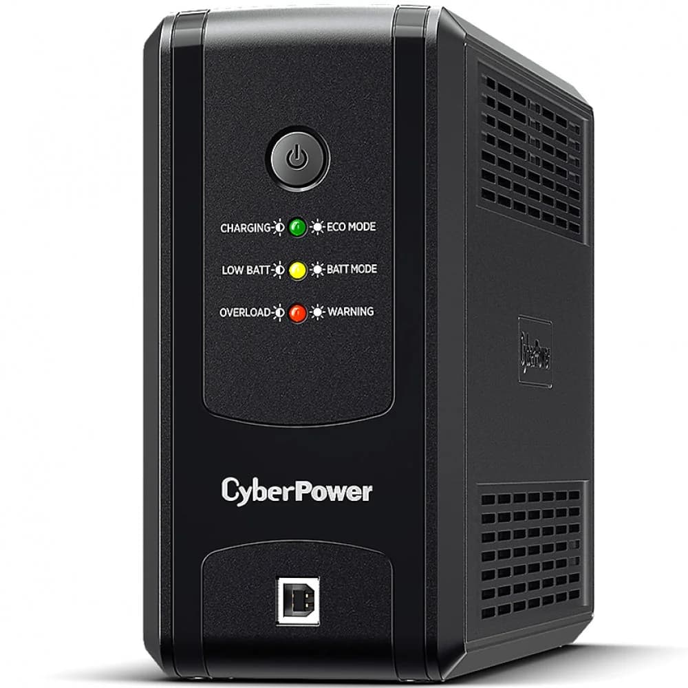 Интерактивный ИБП, CyberPower UT850EG, выходная мощность 850VA/425W, AVR, USB, RJ11/RJ45, 3 выходных разъема типа Schuko CEE 7/4