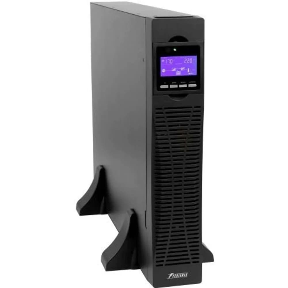 UPS POWERMAN Online 3000 RT, LCD, dual conversion, 3000VA, 2700W, 8 IEC 60320 C13 sockets, 1 IEC 320 C19 socket, short circuit protection, surge protection, overload, discharge and battery recharge.