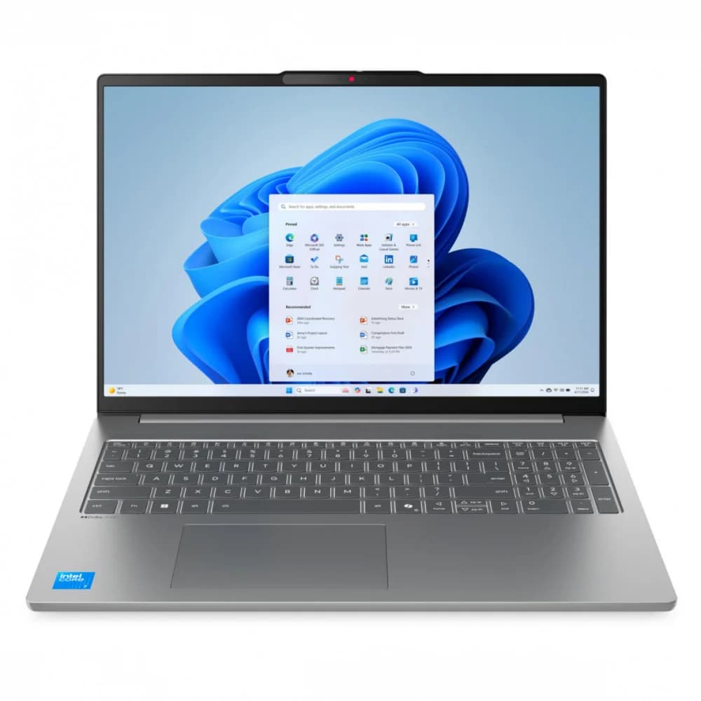 Ноутбук/ Lenovo IdeaPad Slim 5 16IRH10R 16"(2880x1800 OLED)/Intel Core 5 210H(2.2Ghz)/32768Mb/1024PCISSDGb/noDVD/Int:Intel® Graphics/Cam/BT/WiFi/80WHr/war 1y/1.76kg/luna grey/noOS + 100W, RU kbd