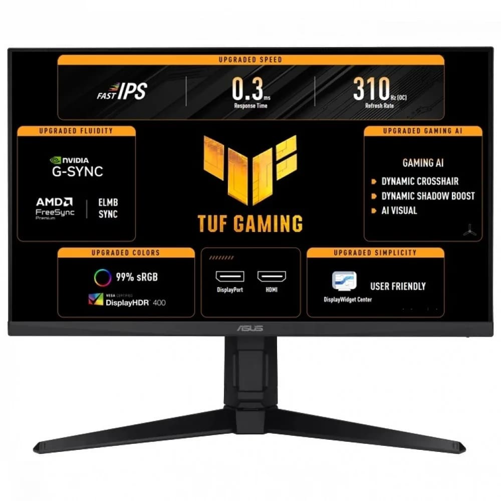 Монитор ASUS TUF Gaming VG259QMRL5A IPS,24.5",16:9 FHD (1920x1080x310Hz),400cd/m2,1000:1,178/178,0.3ms,2HDMI,DP,HAS