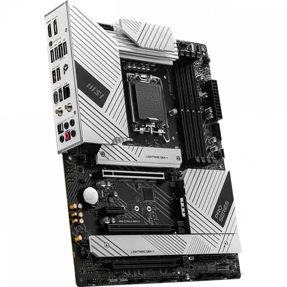 Материнская плата MSI PRO Z790-A WIFI II Soc-1700 Intel Z790 4xDDR5 ATX AC`97 8ch(7.1) 2.5Gg RAID+HDMI+DP