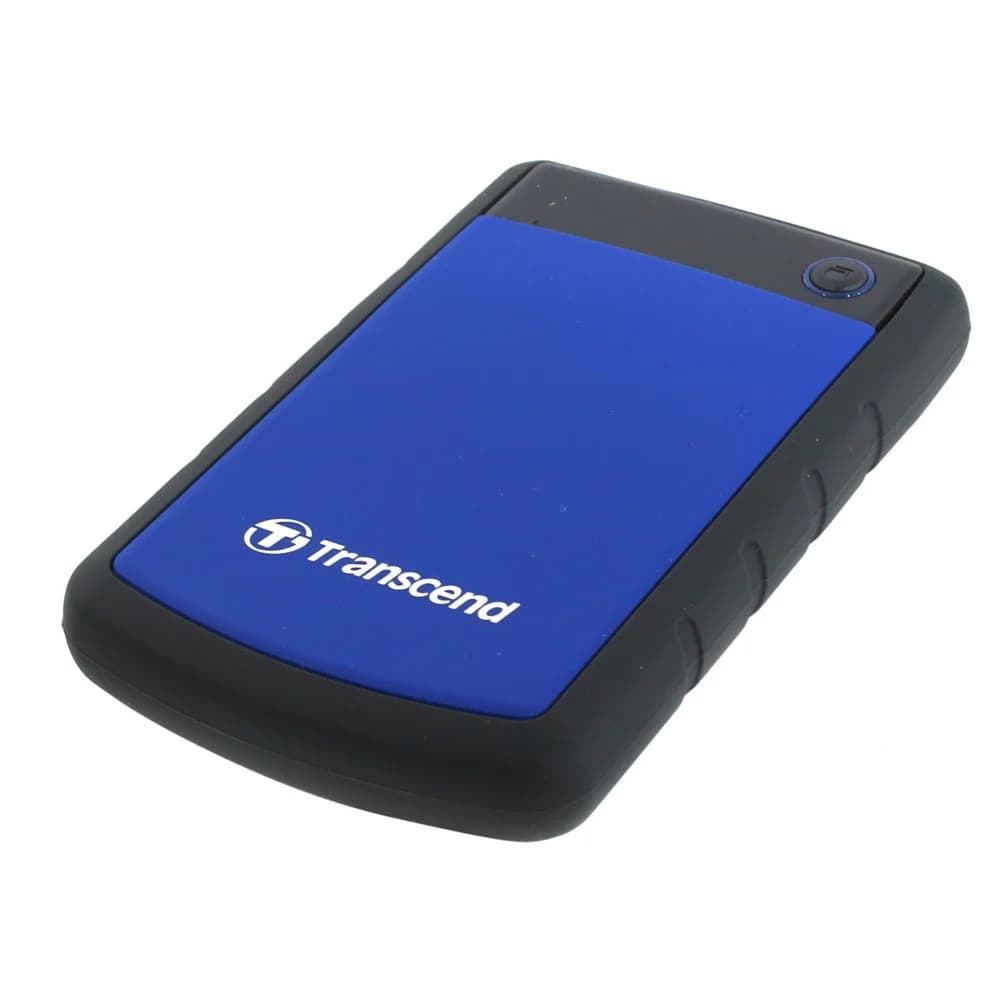 Внешний жёсткий диск Transcend 1TB USB 3.1 2,5" Основные особенности: Защищён от ударов по армейским стандартам* Полная совместимость с Hi-Speed USB 2.0 Передовая трёхступенчатая система защиты от у