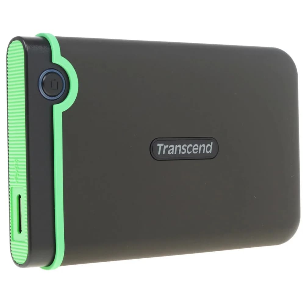 Portable HDD 2TB Transcend StoreJet 25M3S slim (Iron Gray), Anti-shock protection, One-touch backup, USB 3.1 Gen1, 130x81x16mm, 185g /3 года/