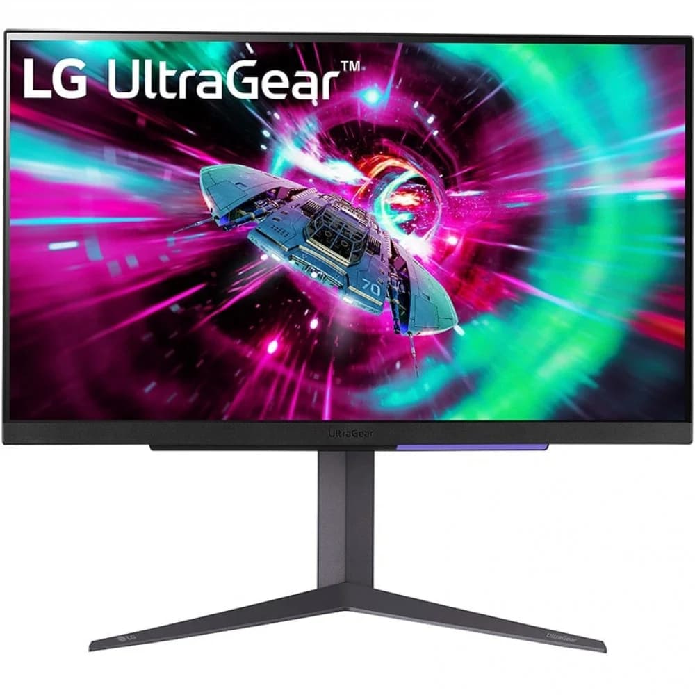 Монитор LG 27" UltraGear 27GR93U-B черный IPS LED 16:9 HDMI матовая HAS Piv 1000:1 320cd 178гр/178гр 3840x2160 144Hz G-Sync DP UHD USB 6.4кг