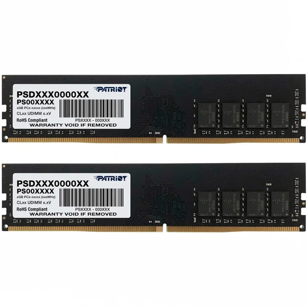 Модуль памяти Patriot Signature, PSD416G3200K, DDR4, DIMM, 16Gb, KIT, 2x8Gb, 3200Mhz, CL22