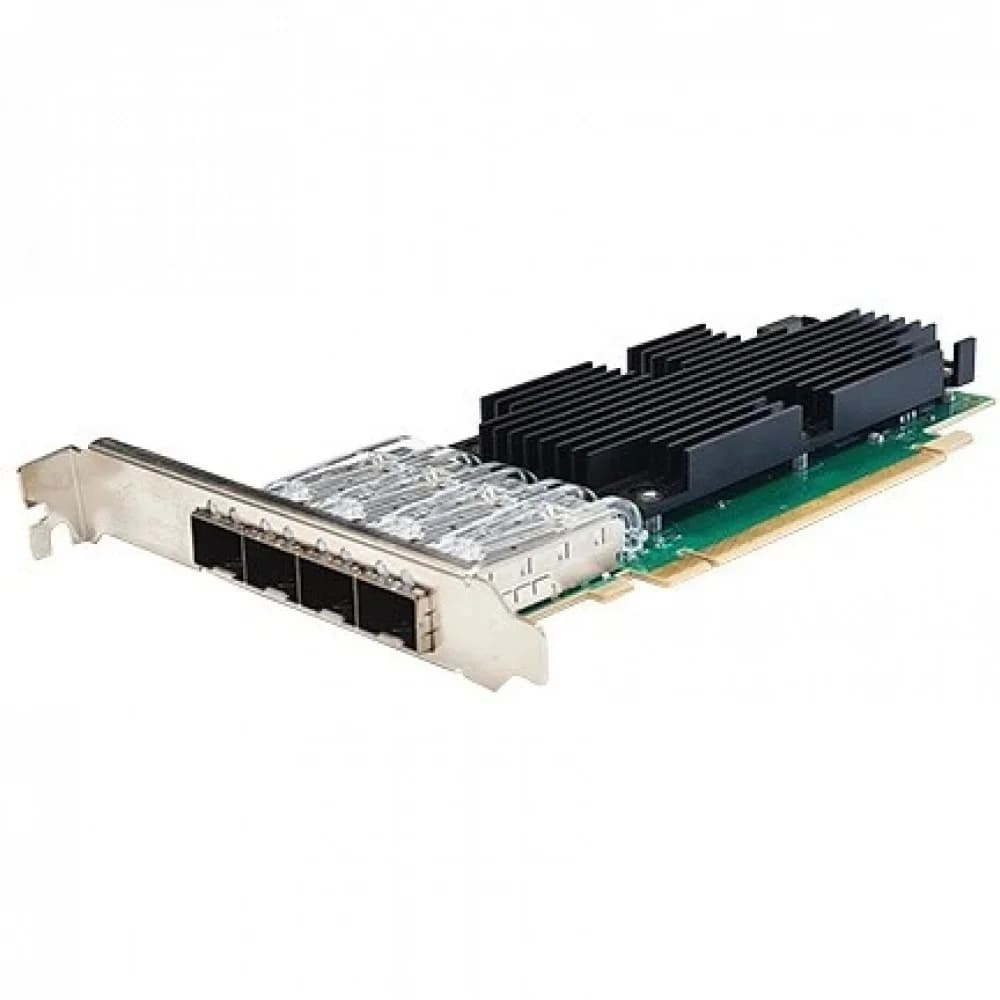 Silicom 25Gb PE425G4i81L-XR Quad Port SFP28 25 Gigabit Ethernet PCI Express Server Adapter X16 Gen4, Low Profile, Based on Intel E810-CAM1, Support DAC cable