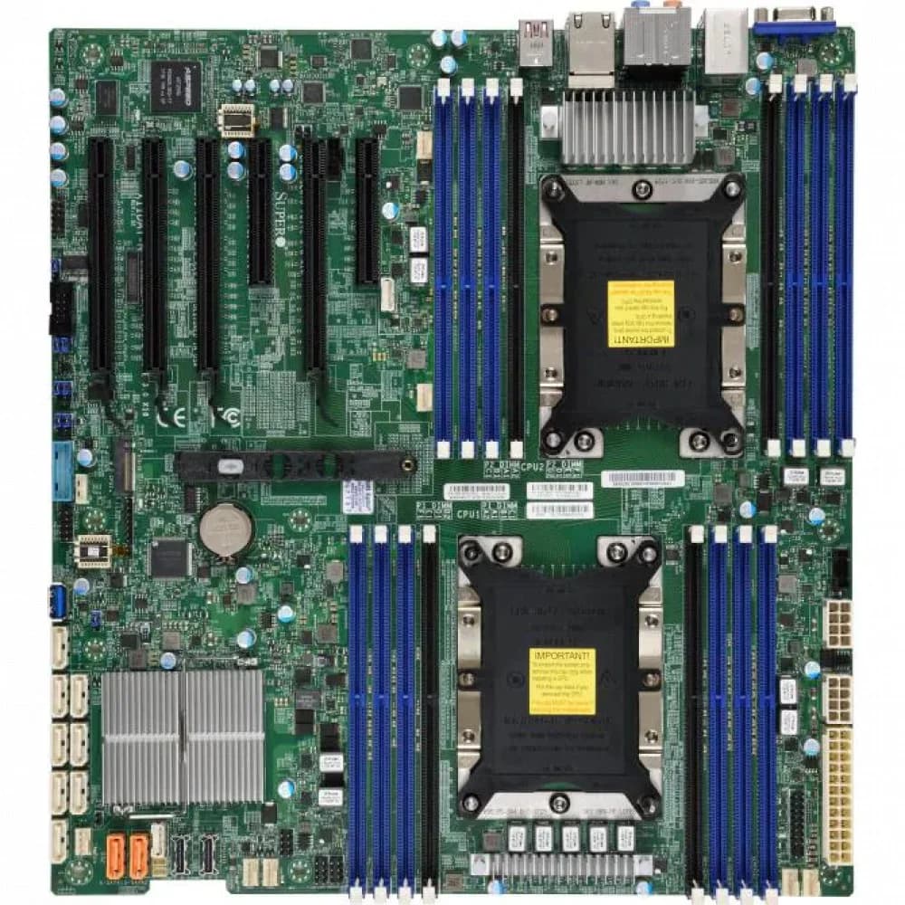 SuperMicro MBD-X11DAI-N-B Dual Socket LGA 3647 Intel C621 Chipset Intel Xeon Scalable Processors Support DDR4 16x DIMM 10x SATA3 6.0Gb/s E-ATX Server Motherboard Bulk