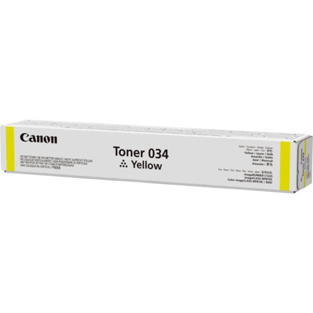 Тонер Canon/034 YL/Лазерный/желтый Ресурс тонер тубы - 7 300 стр.