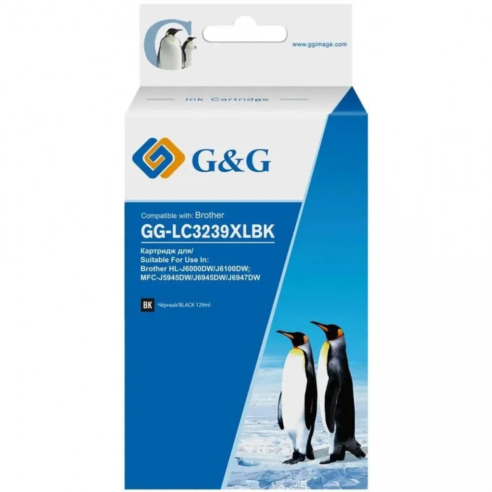 Картридж струйный Brother LC3239XLBK черный (5000стр.) для Brother HL-J6000DW/MFC-J5945DW