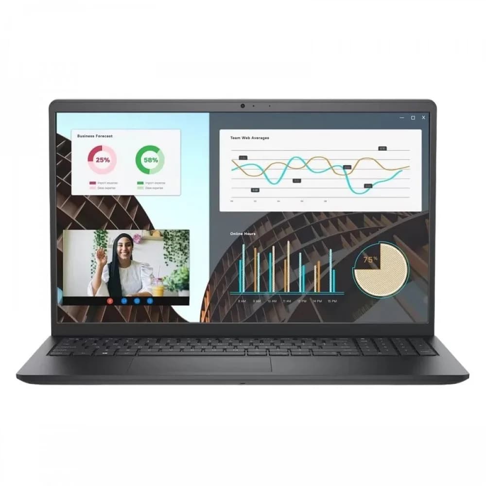 Ноутбук Dell/Vostro 3530/1г/Core i7/1355U/1,7 GHz/16 Gb/M.2 PCIe SSD/512 Gb/No ODD/Graphics/Iris Xe/256 Mb/15,6 ''/1920x1080/Ubuntu/22.04/Чёрный