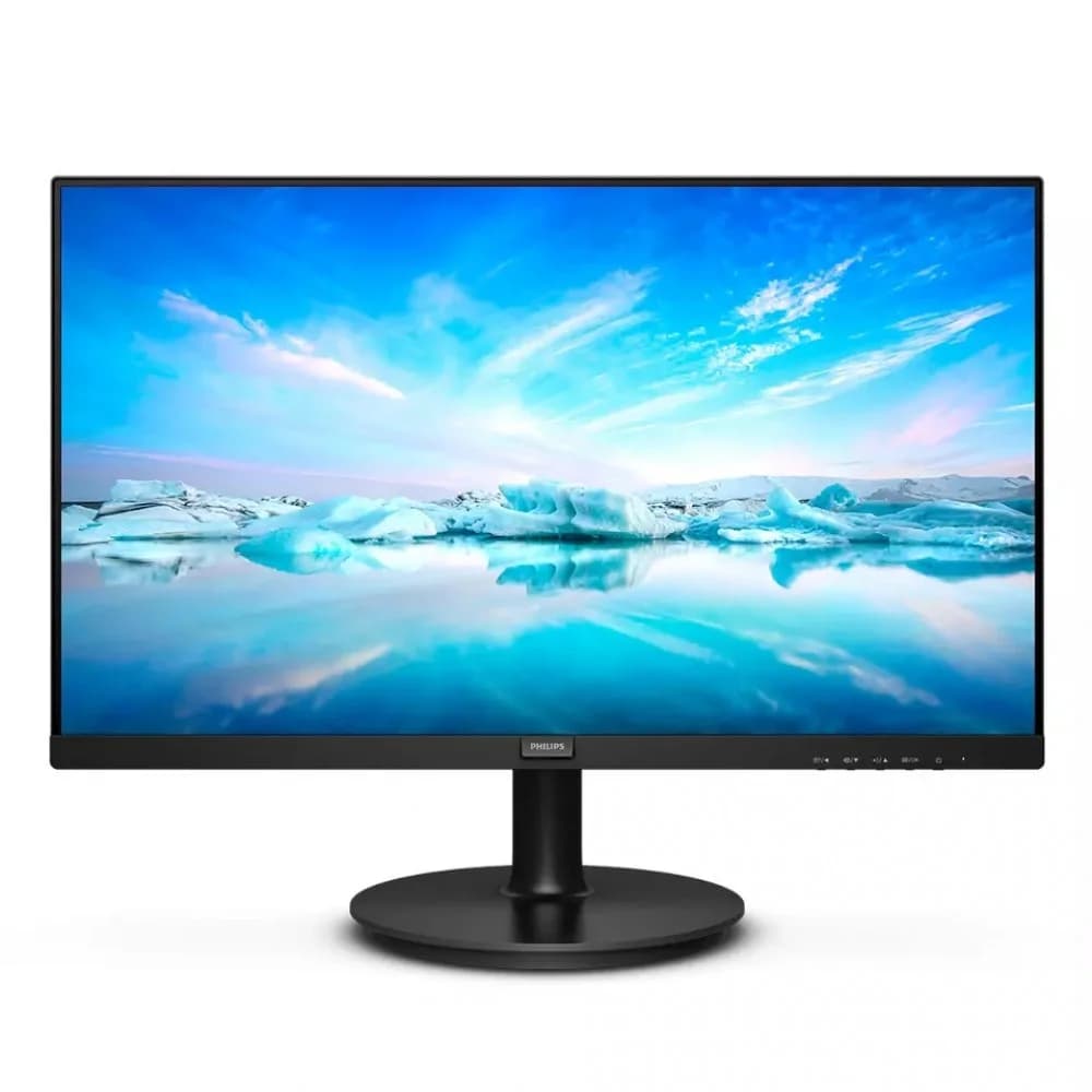 21,5" Philips 222V8LA 1920x1080@75Гц VA LED LED 16:9 4ms VGA DVI HDMI Mega Infinity DCR 3000:1 178/178 250cd 2*Speakers 2Вт Tilt Black