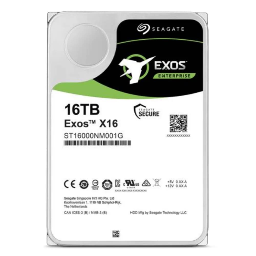 Накопитель на жестком магнитном диске Seagate Жесткий диск Exos X16 HDD 14TB 512E ST14000NM001G 3.5" SATA 6Gb/s 256Mb 7200rpm