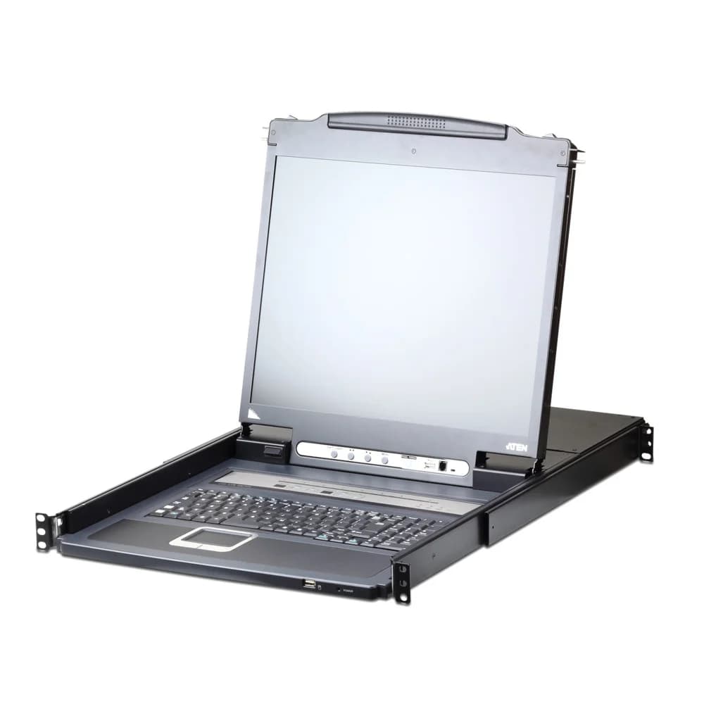 SINGLE RAIL 8P PS/2-USB LCDKVMP 17INCH WIH IP