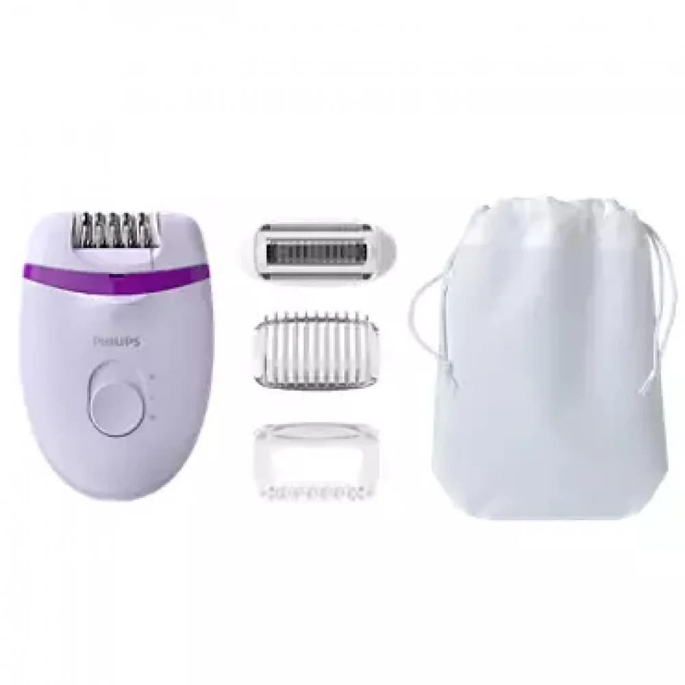 Эпилятор Philips BRE275/00 скор.:2 насад.:3 от электр.сети сиреневый/фиолетовый
